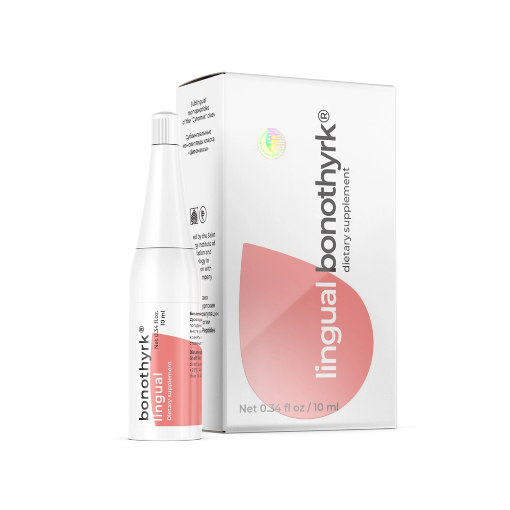 Бонотирк лингвал — пептидные капли для регуляции паращитовидных желез и кальциевого обмена, 10 мл