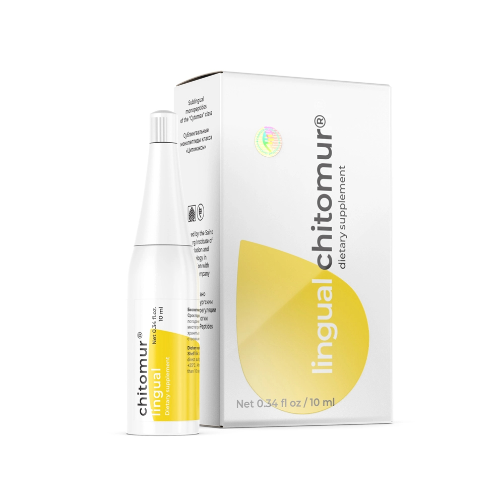 Читомур лингвал — пептидные капли для восстановления функции мочевого пузыря и нормализации мочеиспускания, 10 мл